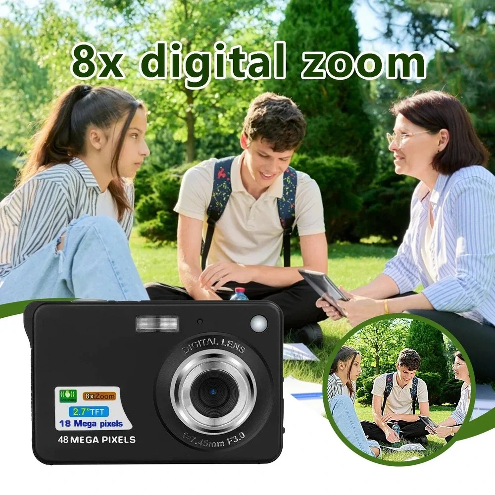 Digital Camera 1080P 48MP Autofocus Digital Camera + Video Camera 8x Zoom‎